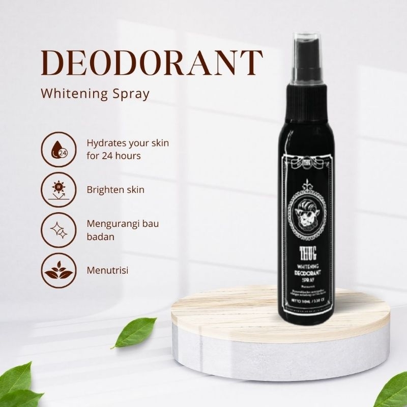 Thug Deodorant Whitening Spray Menghilangkan Bau Ketiak Anti Kering Permanen