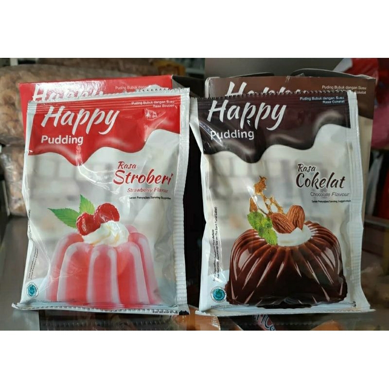 

Happy Puding / Puding Stroberi Coklat /Puding Sachet 60gr/