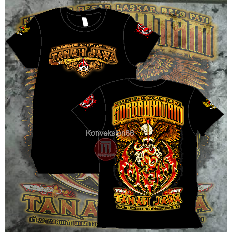 Kaos Distro Ligas Tanah Jawa Pagar Nusa PN Laskar Belo Pati Segoro Kidul