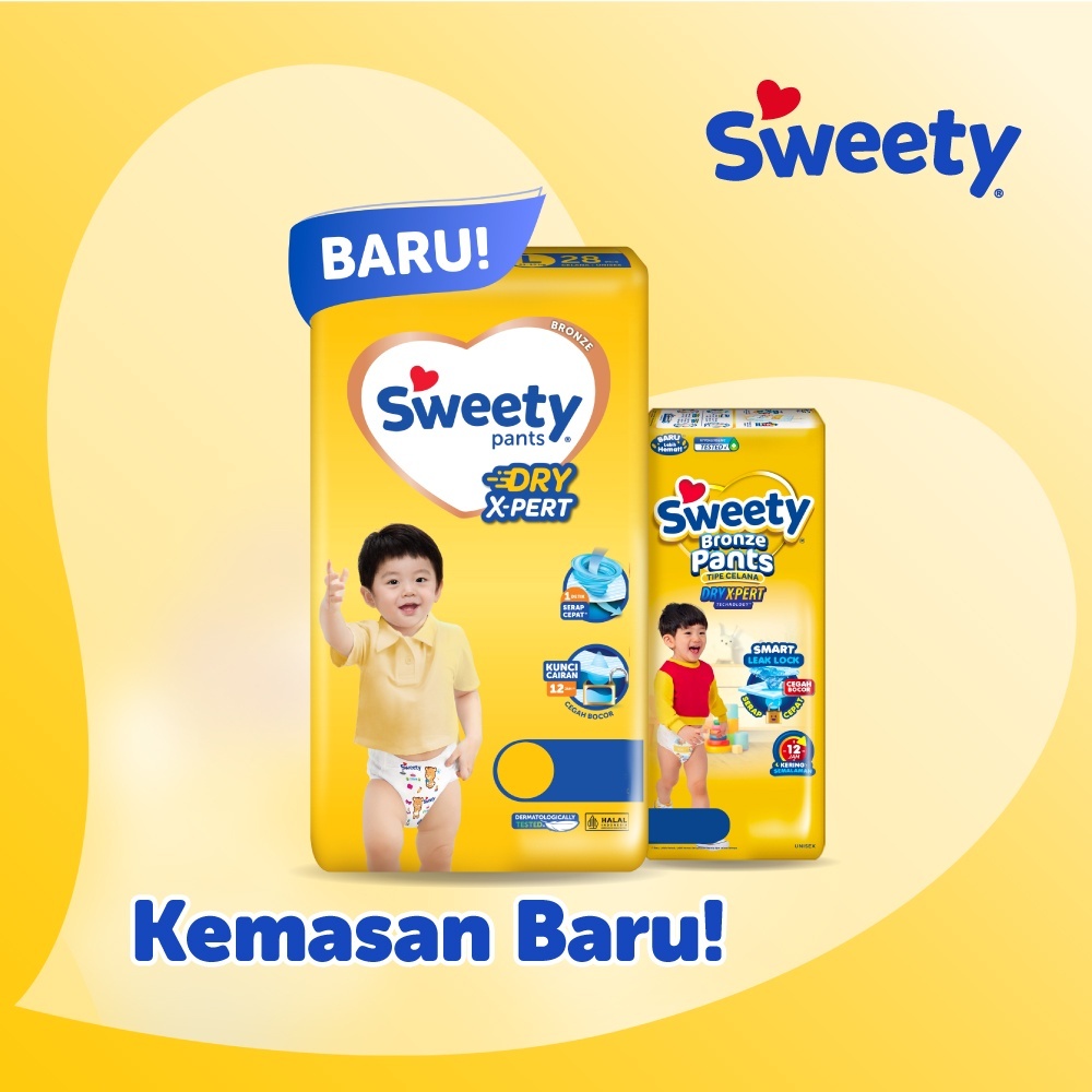 Sweety Bronze Dry Xpert Tape M-40 - Popok Perekat