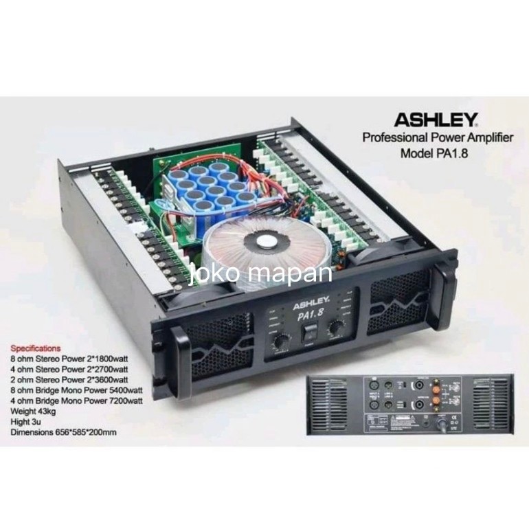 Power Ashley PA 1.8 original power amplifier ashley original