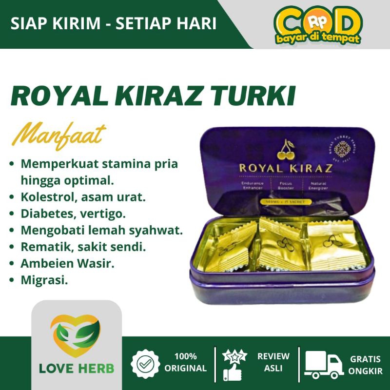 

Royal Kiraz Candy Original Turki 1 Kaleng Royal Kiraz Gold Isi 15 Pcs