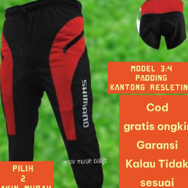 Diskon CELANA SEPEDA 3/4 PRIA BIG SIZE JUMBO / CELANA GOWES JUMBO / CELANA SEPEDAH JUMBO / CELANA BE
