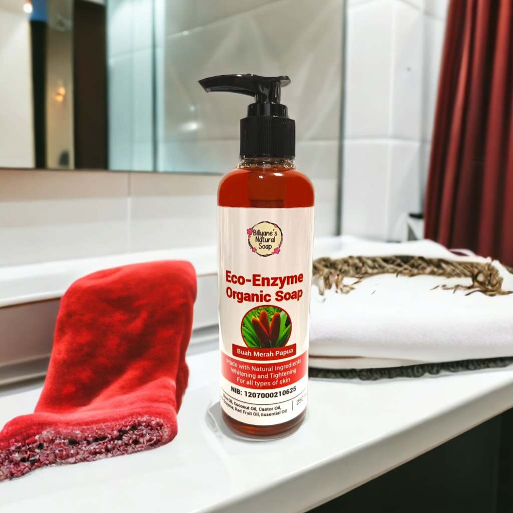 Sabun Cair Organic Eco Enzyme Buah Merah Papua 250 ml
