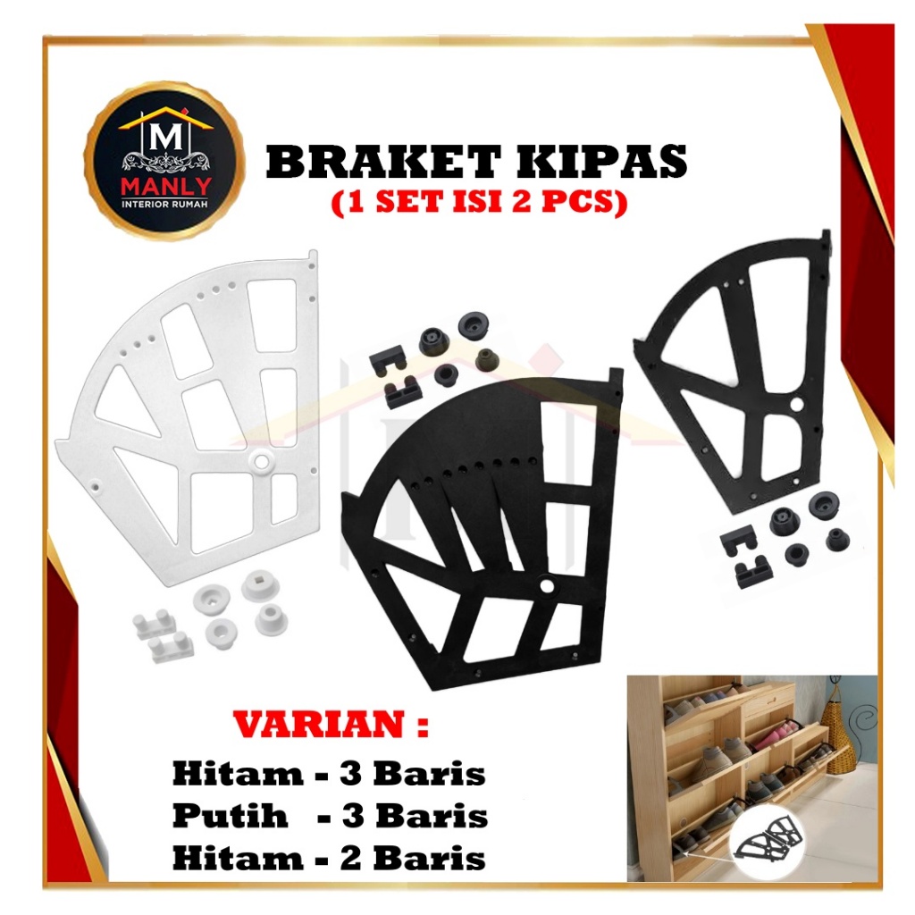 Bracket Fitting Lipat / Bracket Rak Sepatu Lipat / Rak Sepatu Kipas, Rak Sepatu Putar,