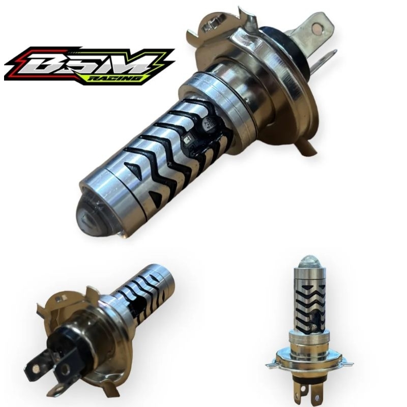 Lampu Led Utama motor H4 Senja biru kaki 3 H4 Vixion mxking tiger thunder gl cbr ninja scoopy crf kl