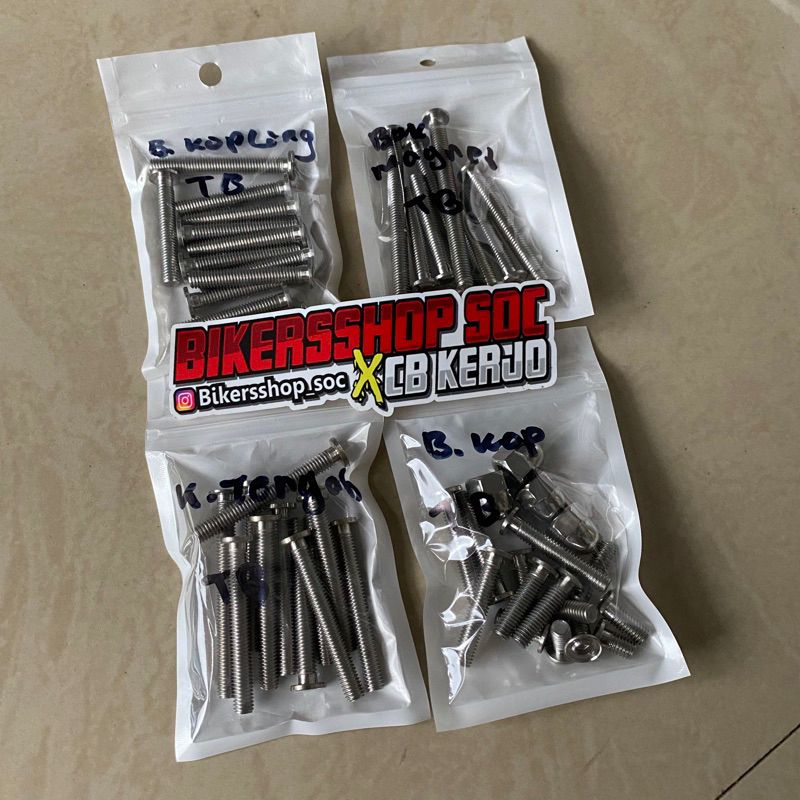 baut L Stenlies set mesin tiger slim baut stenlis mesin tiger baut slim set mesin