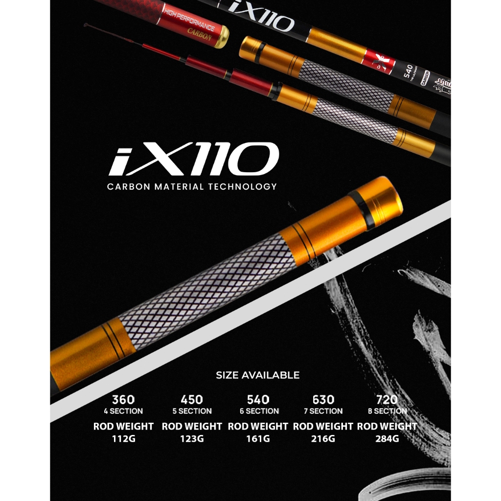 Joran Tegek Carbon IROLY IX 110 | IROLY IX 110 Pole ROD