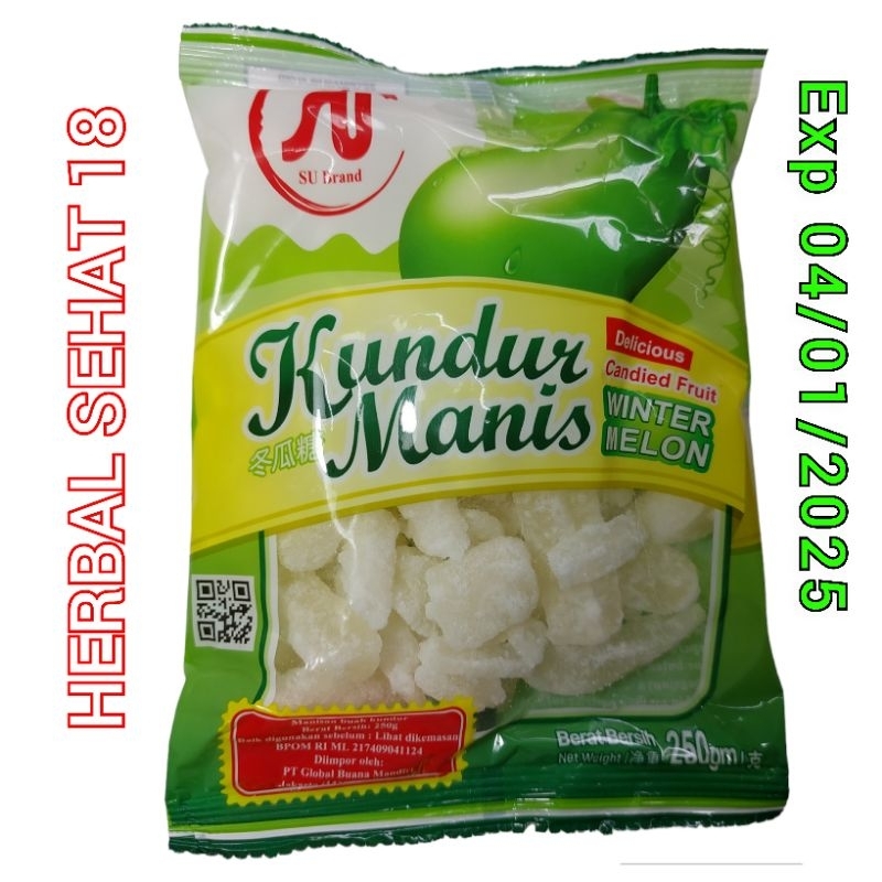 

Kundur Manis Winter Melon Berat 250gram 冬瓜糖 Tangkua