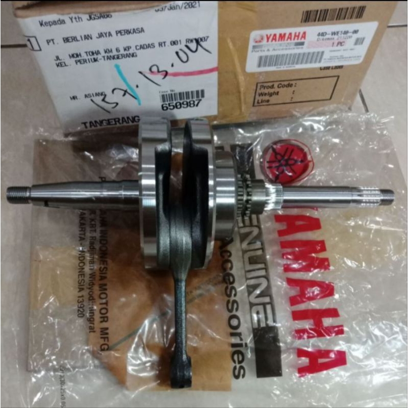cranksaft kruk as xeon lama xeon karbu original yamaha
