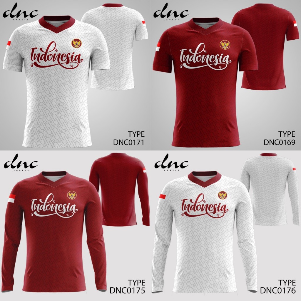 Jersey Suporter Timnas Indonesia Tim Nasional Garuda by DNC Labels dnclabels DNC0171