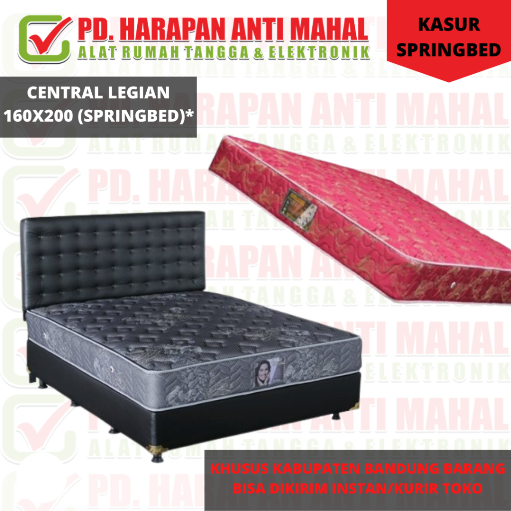 CENTRAL LEGIAN 160X200 (SPRINGBED)*/CENTRAL LEGIAN 160X200 TEBAL 25CM (SPRINGBED)*/Kasur SpringBed C