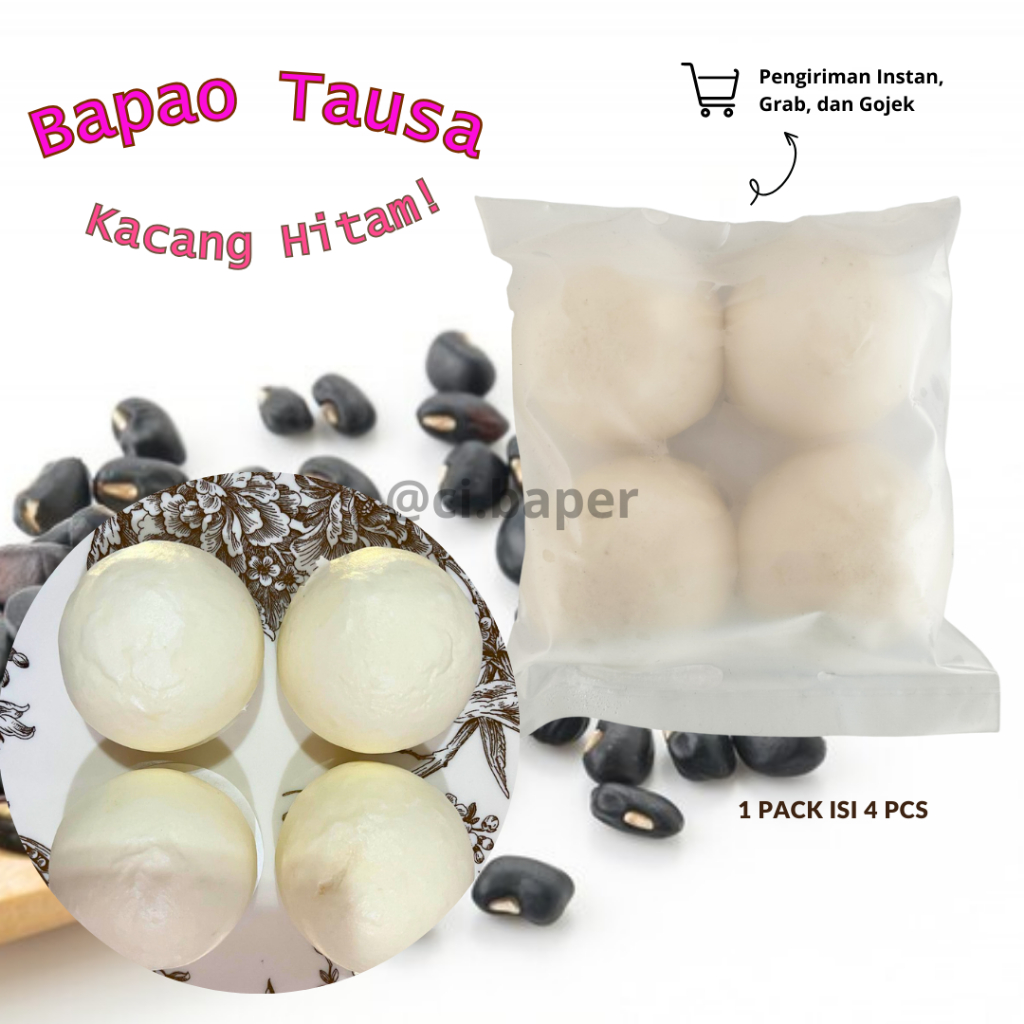 

Pao Tausa - Pao Kacang Hitam (Frozen) Instan tinggal kukus