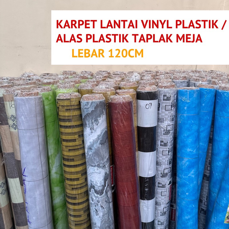 Karpet Lantai Plastik Vinyl Perlak Kayu