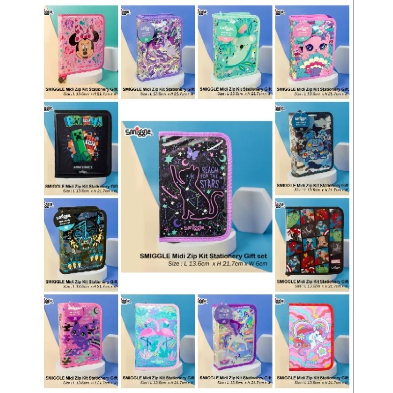 

Smiggle Zip It Pencil Case Set / Tempat Pensil Set