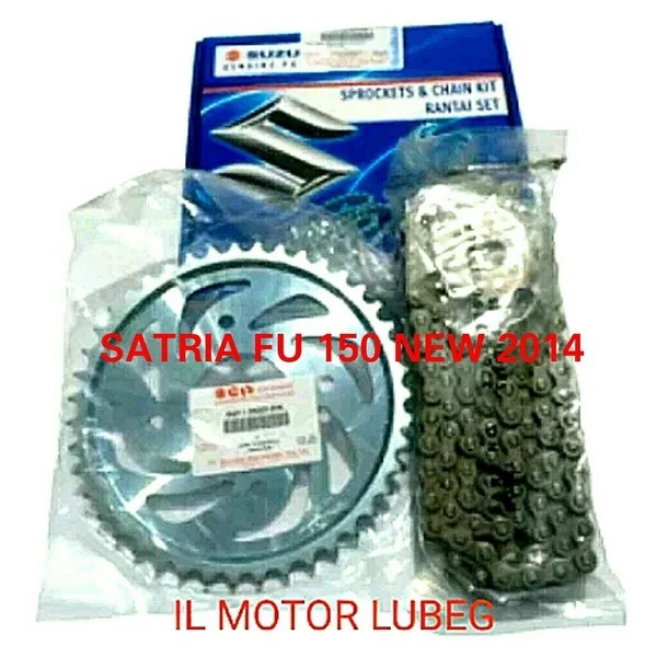 GEAR SET CHAIN KIT ORI ASLI SUZUKI SATRIA FU 150 NEW 2014 - SATRIA FU NEW 2700B25G70N KIT ORIGINAL S