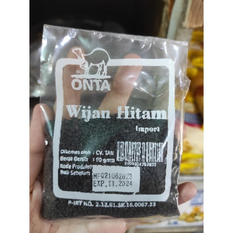 

wijen hitam cap onta 50gr