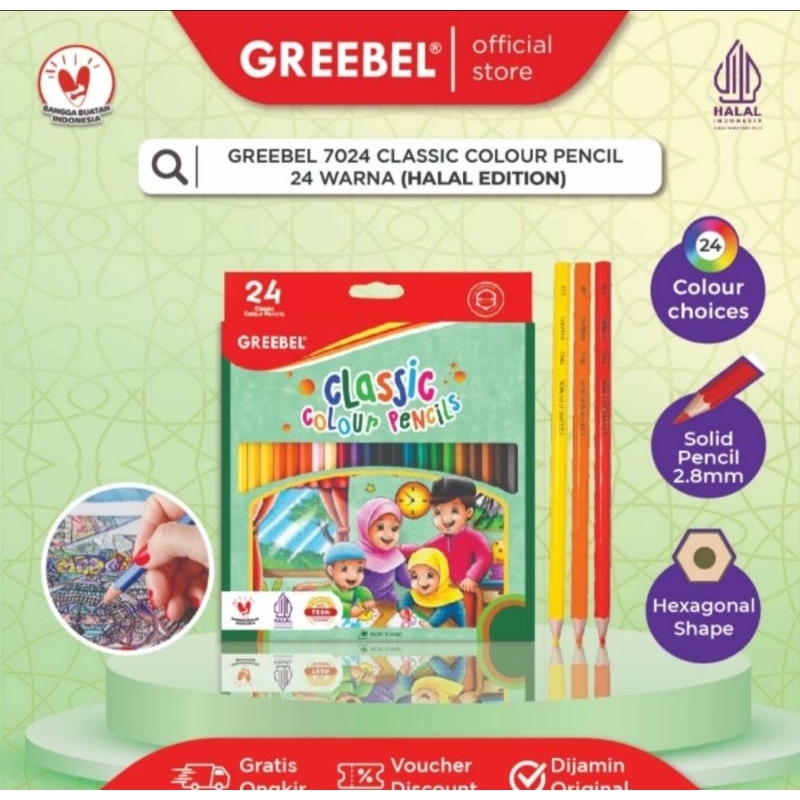 

Greebel Pencil Warna Clasic 24wr Halal