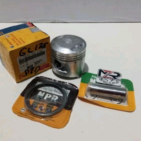 PISTON KIT GL125//SEHER SET RING HONDA GL 125 CB 125 STANDAR/25/50/75/100 PEN 15 MM SIZE 56,5/56,75/