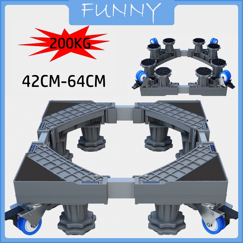 [Ready stok]Alas Mesin Cuci Dan Alas Kulkas Tahan Karat Yang Dapat Disesuaikan,braket mesin cuci,roda mesin cuci,kaki mesin cuci,Roda Kulkas, Dudukan Kulkas, Kaki Kulkas Setel dan Rem