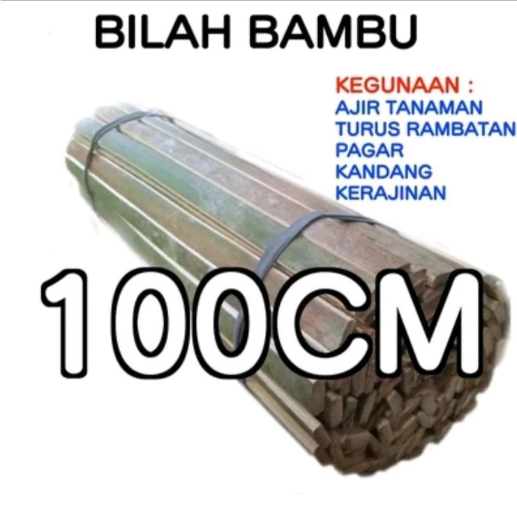 BILAH BAMBU Untuk pagar/kandang dan media tanam Ukuran 100cm