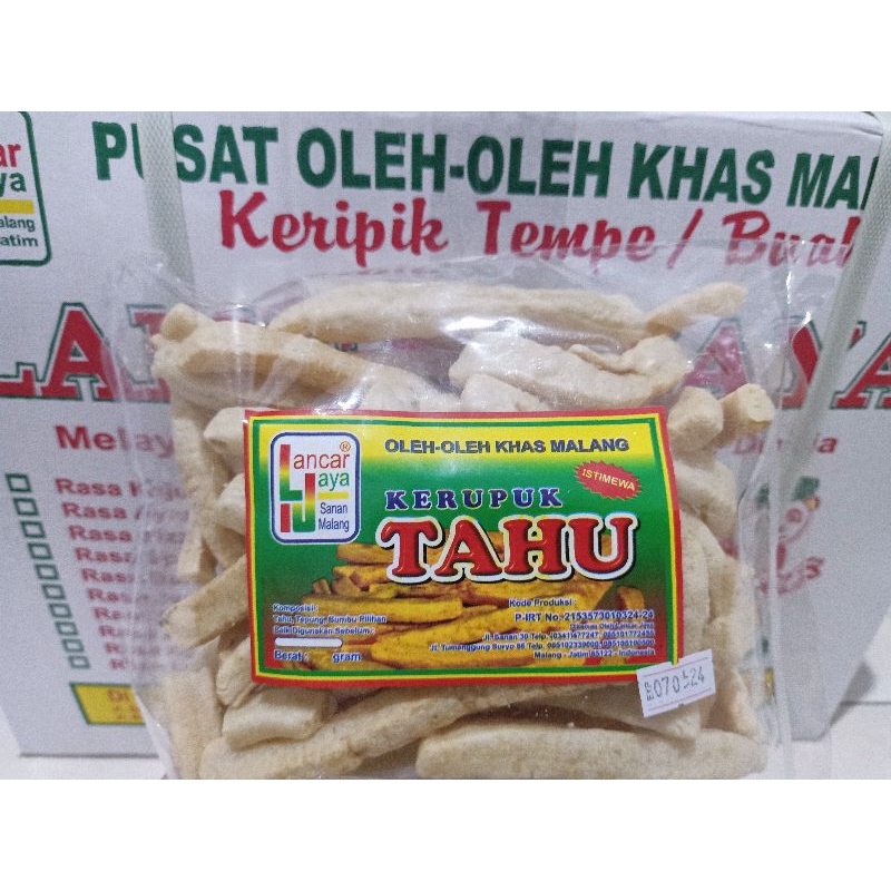 

Kerupuk Tahu Lancar Jaya Malang/kripiktahu/krupuktahu/oleh-olehkhasmalang