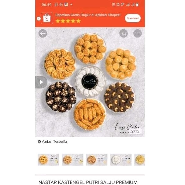 

berbagai macam kue lebaran