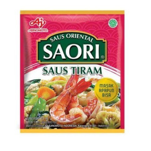 

saori saos tiram 1 renceng isi 10