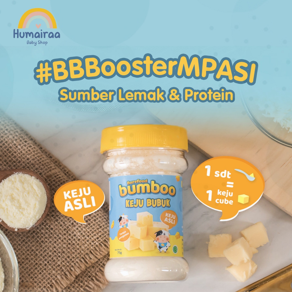 

BUMBOO Keju Bubuk Asli - Keju MPASI Anak - Sumber Lemak & Protein