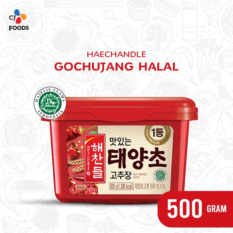 

Terl4ris Haechandle Saus Gochujang Halal MUI / Pasta Cabai Korea 500 Gram Halal MUI [188]