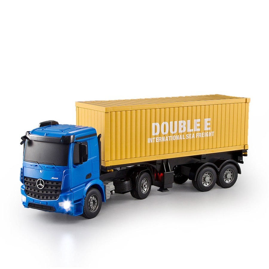 Double E RC E564-003 Mercedes Benz Arocs Container Truck 1/20 truk kontainer