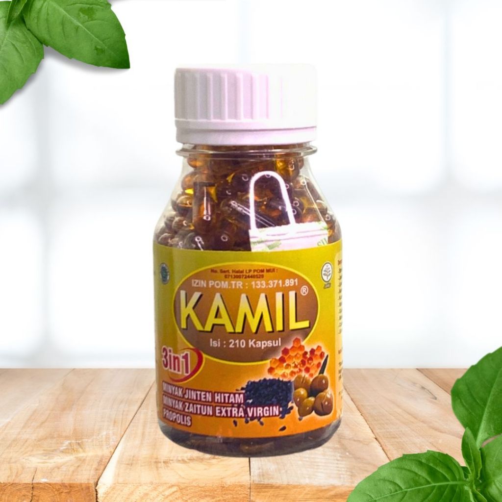 KAMIL 3IN1 [JINTEN HITAM + ZAITUN + PROPOLIS] 210 Kapsul