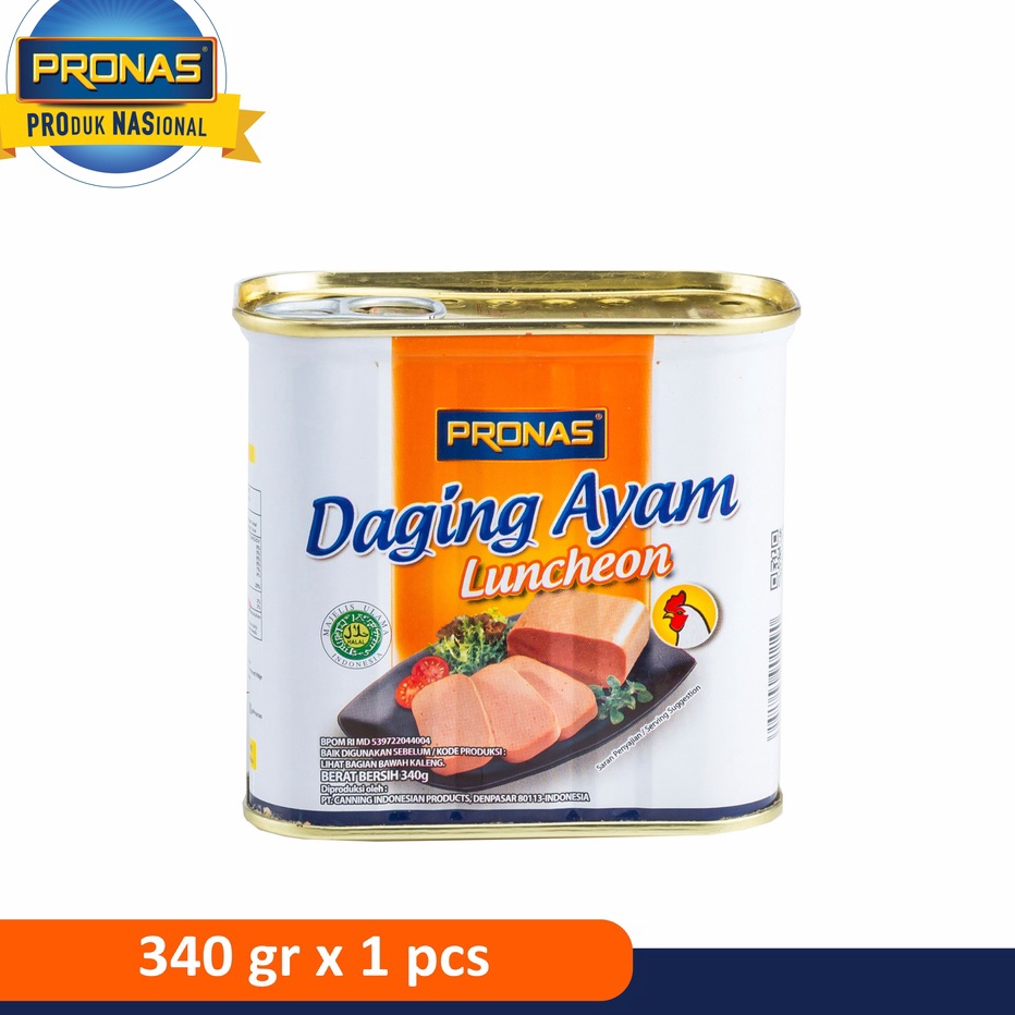 

NKFY0055 MEGA SALE Pronas Luncheon Ayam (Daging Ayam Blok Serbaguna) 340g