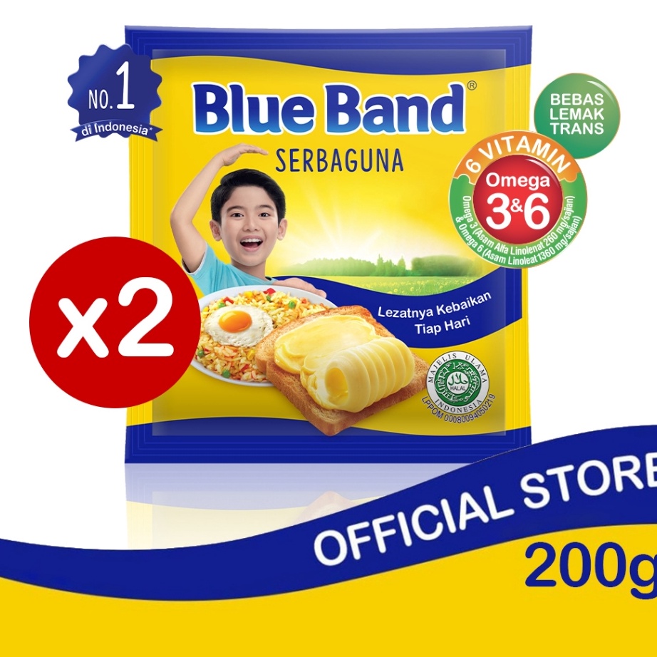 

RHNG2382 ✔✔SALE✔✔ Blue Band Serbaguna Margarin Masak (2 x 200 gr)