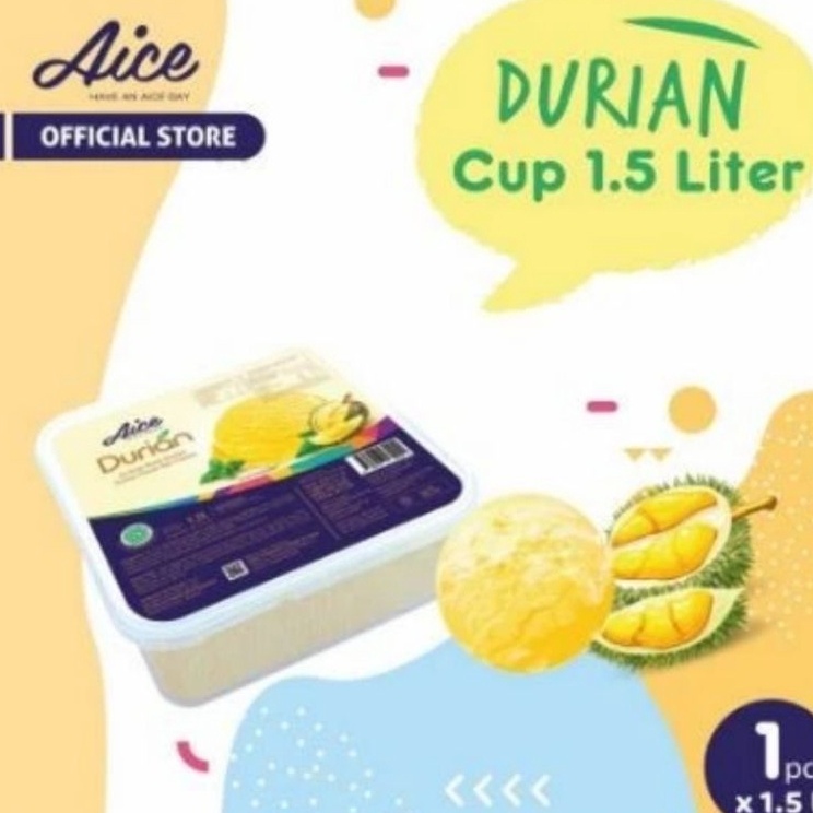 

CZWJ5442 ORIGINAL% ICE CREAM AICE DURIAN 1,5 liter