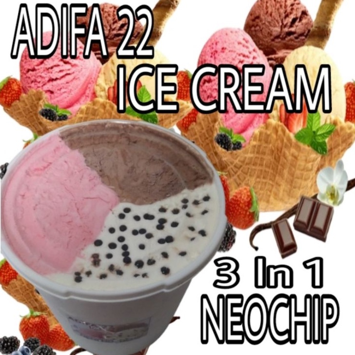 

SJPT1469 11.11 ICE CREAM 8 LITER NEOCHOCOCHIP ADIFA ICE CREAM