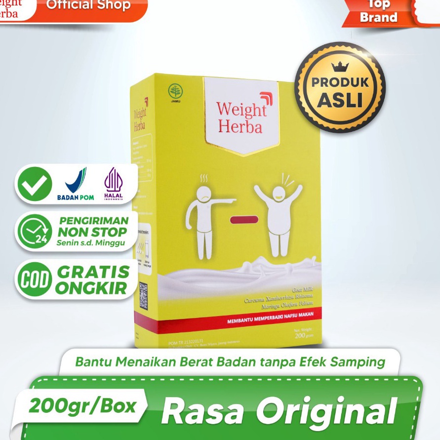 

MJZJ1628 Ready Stok Weight Herba - Susu Penggemuk No.1 di Indonesia