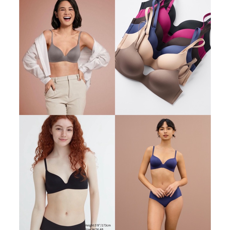 TIPE PSI129 UNIQLO Bra Tanpa Kawat (Penyangga 3D)