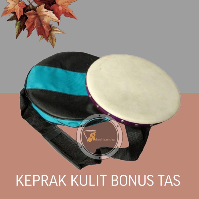 Keprak Hadroh Keplak Rebana Hadroh Kulit Bonus Tas