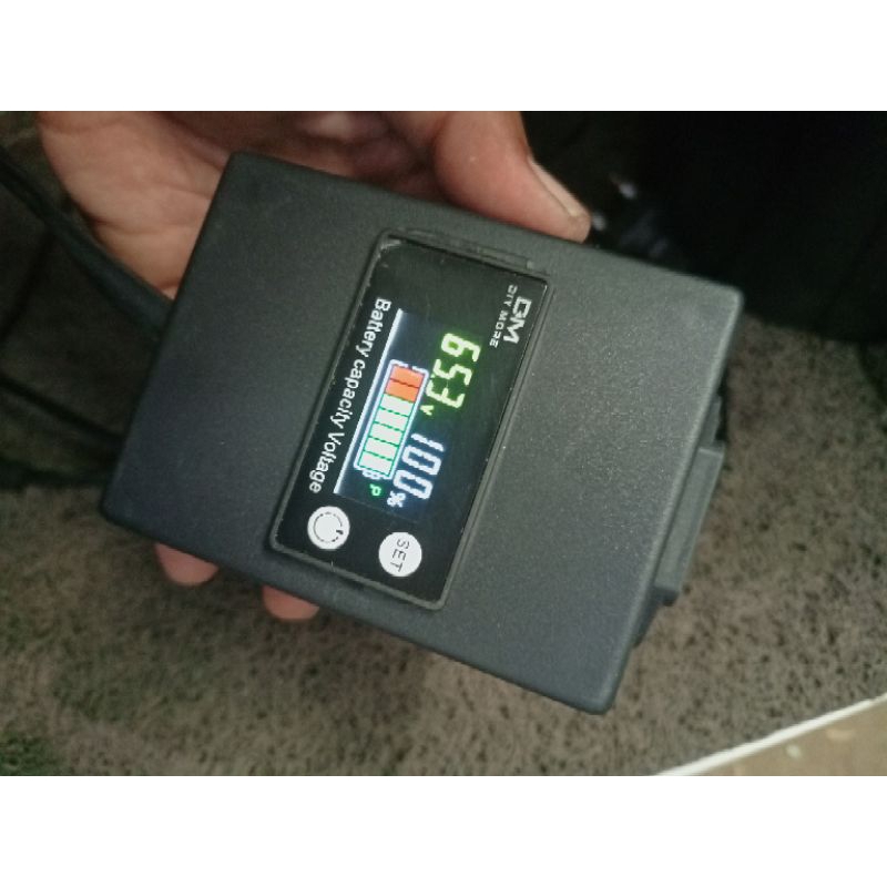 voltmeter indikator baterai sepeda motor listrik portabel