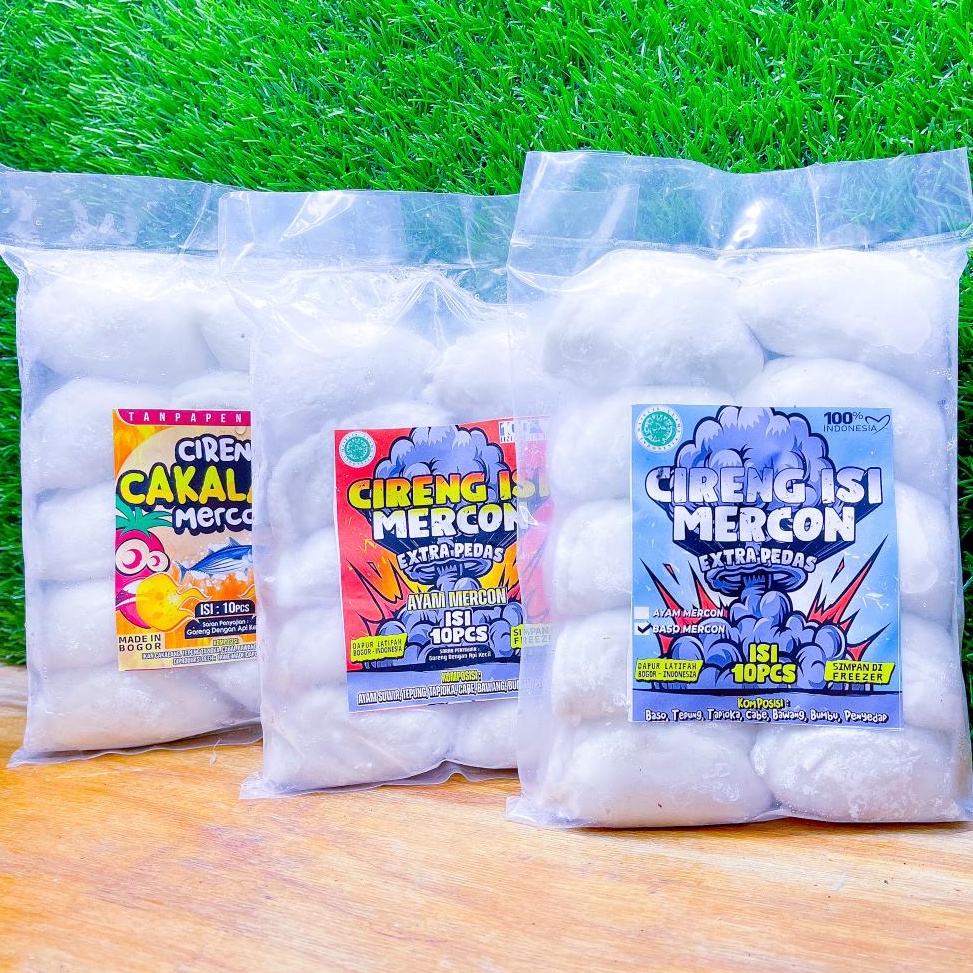 

R3@dy Stok Cireng isi Mercon isi 10 (Cakalang/Baso/Ayam) Harga Baru