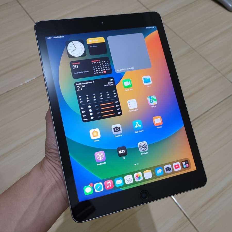 Apple iPad 6 2018 32gb 9.7" Black tablet tab ios preloved/second/bekas