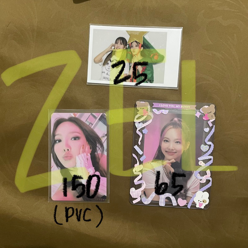 READY KAMAR SIAP KIRIM PHOTOCARD PC NAYEON MOMO TWICE LUCKY DRAW FOL NOOTNOOT GREEN PROJECT POLAROID