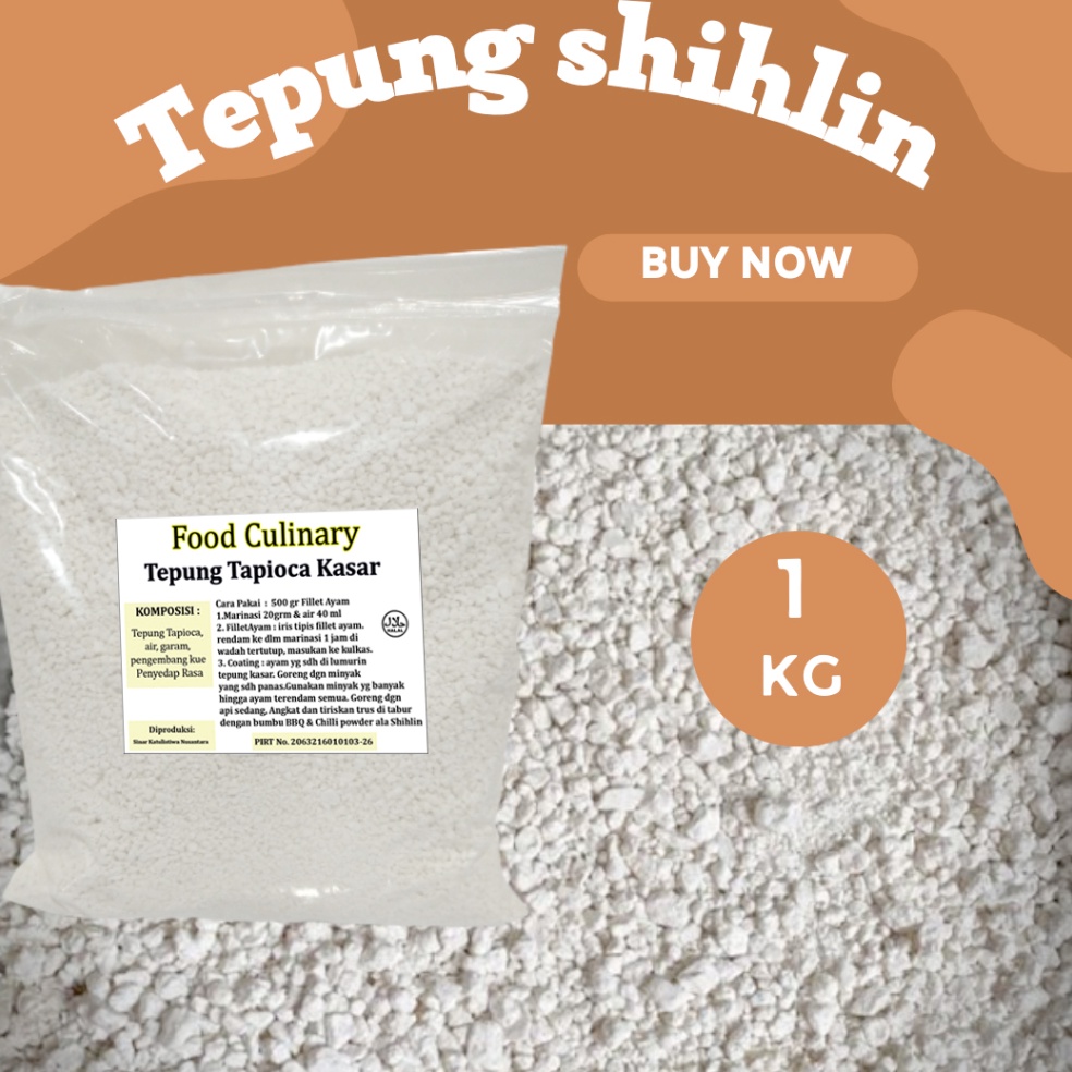 

St0k B4nyak Tepung Crispy Shihlin atau Tapioka Kasar 1 kg Termurah di