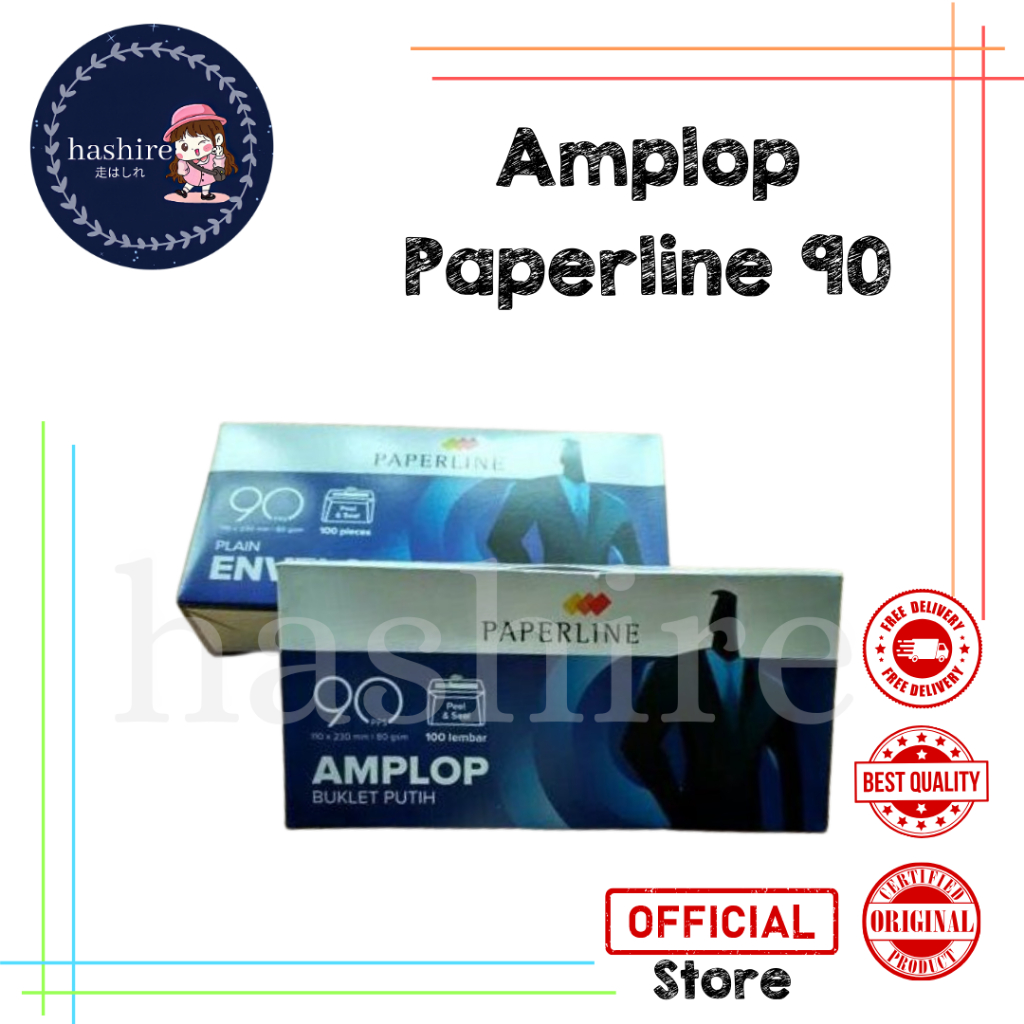 

AMPLOP PAPERLINE NO 90 / AMPLOP PUTIH / AMPLOP UANG / AMPLOP SURAT