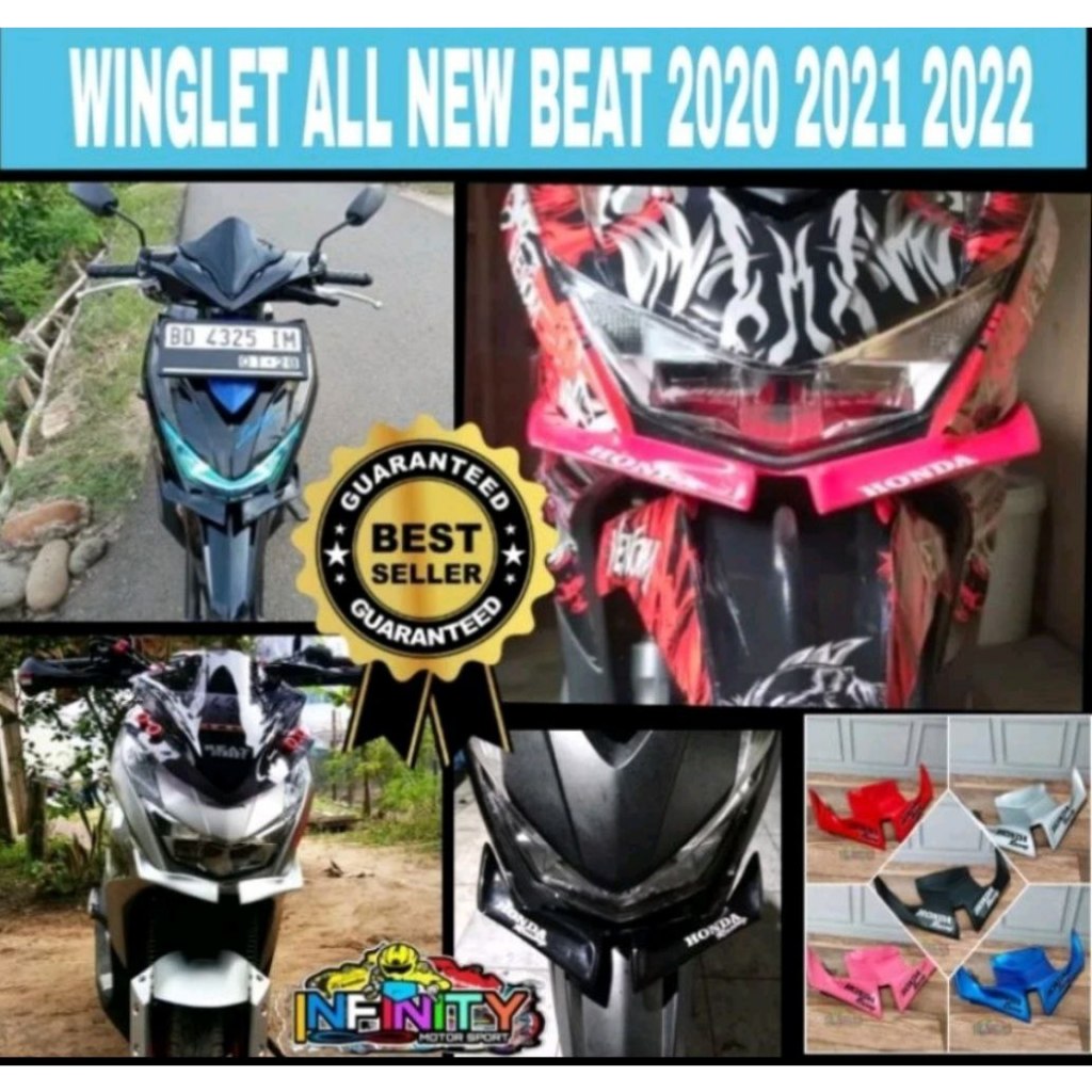 WINGLET BEAT DELUXE STREET 2020 2021 2022 BEAT WINGLET ALL NEW BEAT FI LED/WINGLET BEAT DELUXE 2020 