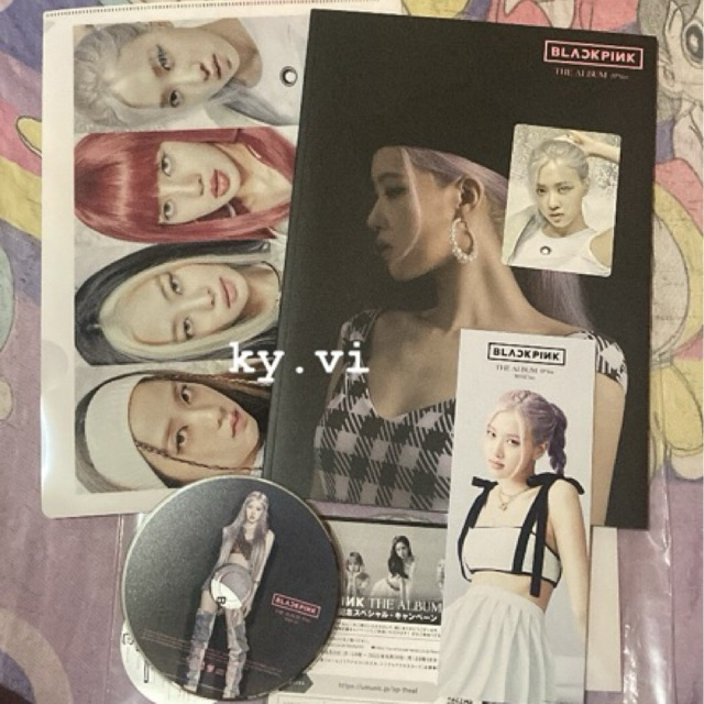BLACKPINK PHOTOCARD THE ALBUM JAPAN ROSÉ VER UNSEALED