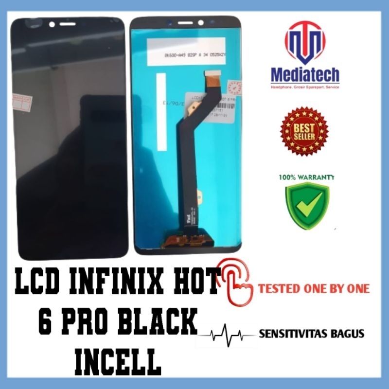 LCD INFINIX HOT 6 PRO BLACK INCELL
