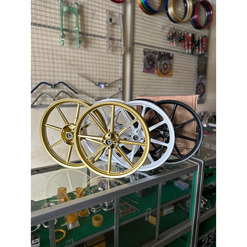 VELG ROSSI PALANG 8 DOBEL DISK 160/140 RING 17 VELG VROSSI DOUBLE DISK MX KING NINJA VIXION CBR SONI