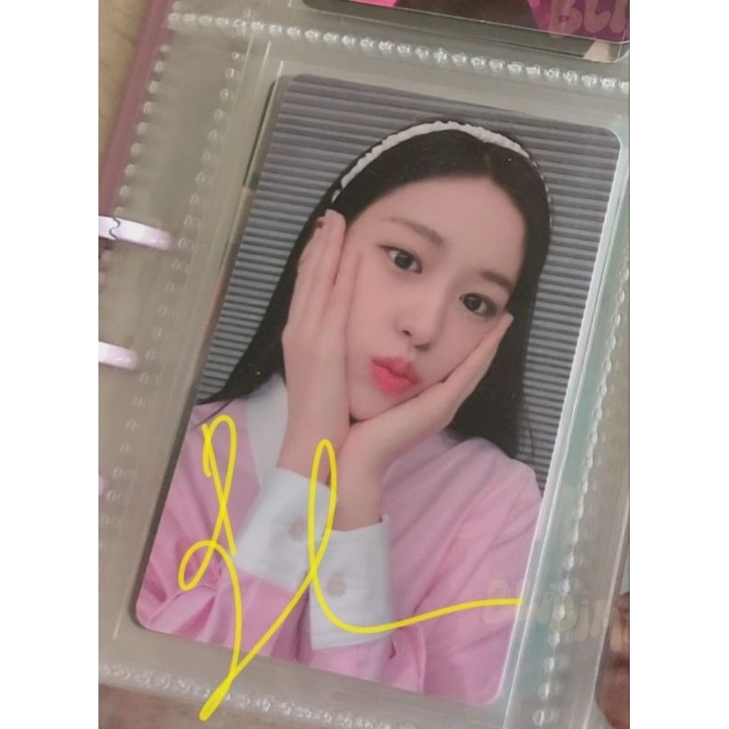 PHOTOCARD YUJIN IVE SOUNDWAVE PINK
